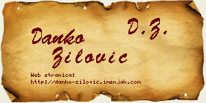 Danko Žilović vizit kartica